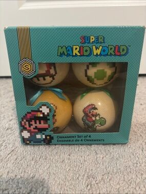 Nintendo Super Mario World Ornament Box in Teal & Yellow